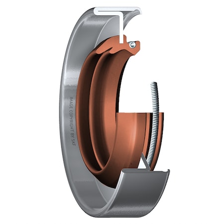 Skf FKM, single lip, oil seal, two auxillary lips 32410